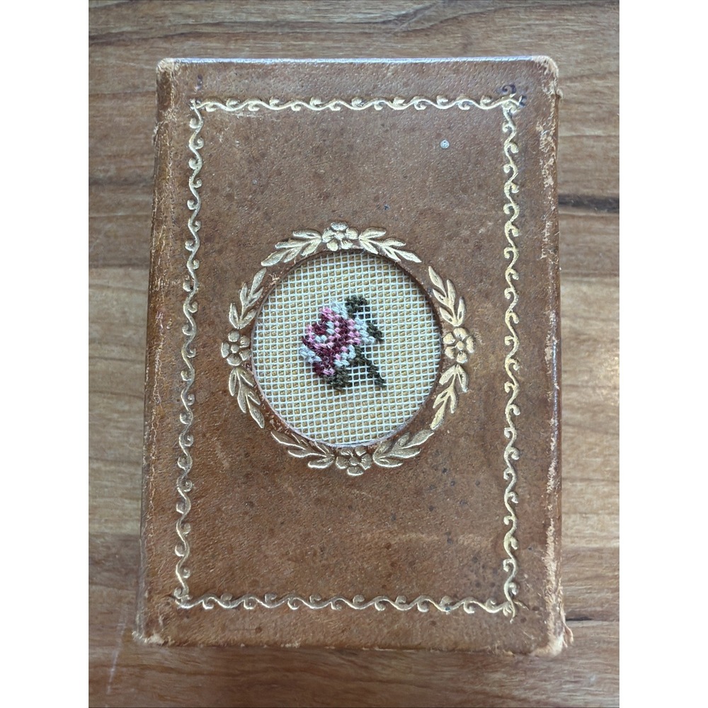 Antique Hungarian Embroidered Matchbox Cover Budapest Olrich 1900